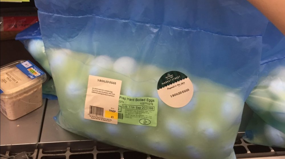 Bag of wet eggs from Morrisons