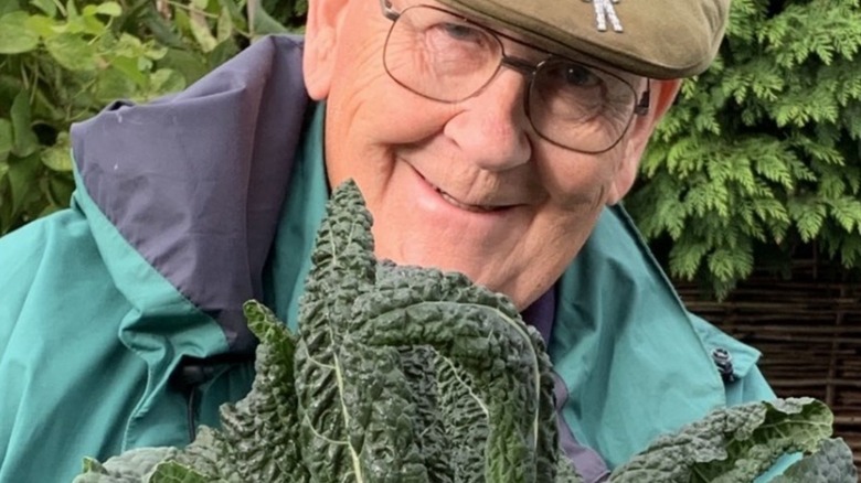 Gerald Stratford with Kale
