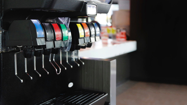 soda machine taps