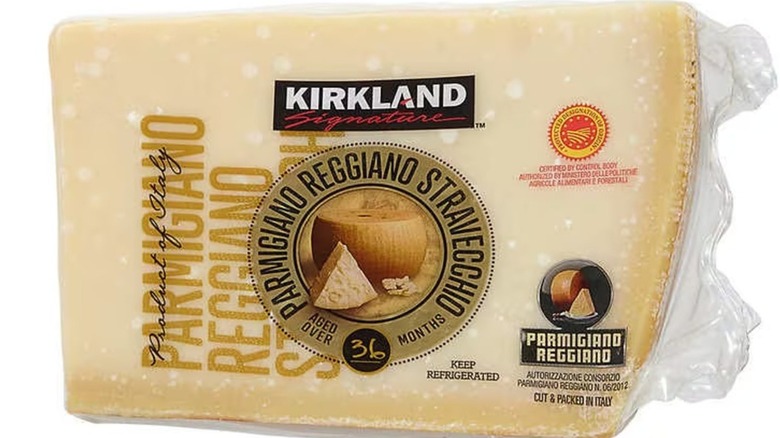 Kirkland Signature Parmigiano-Reggiano cheese package