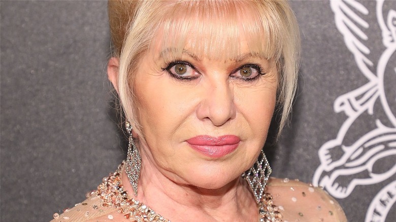 Close up of Ivana Trump