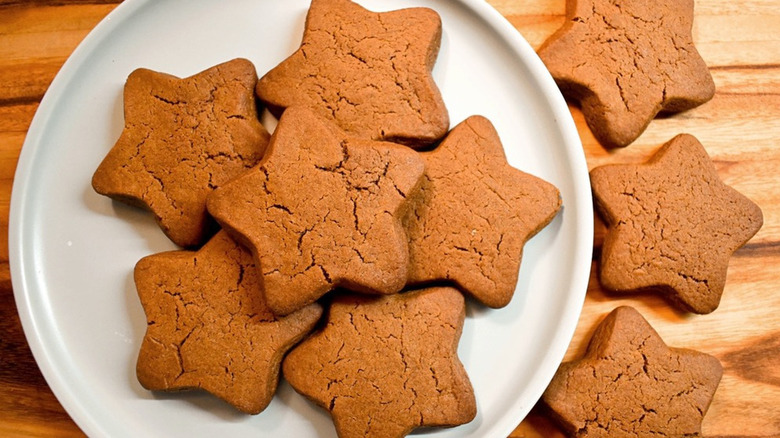 fresh baked gingerbread cookies