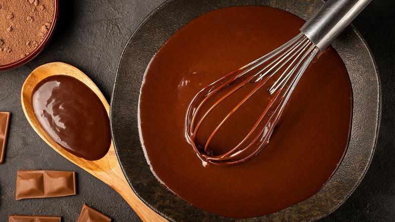 Dark chocolate ganache