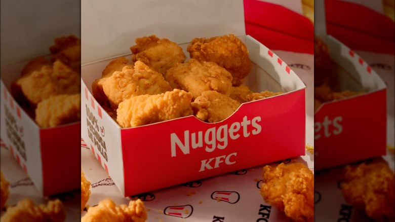 Box of KFC chicken nuggets