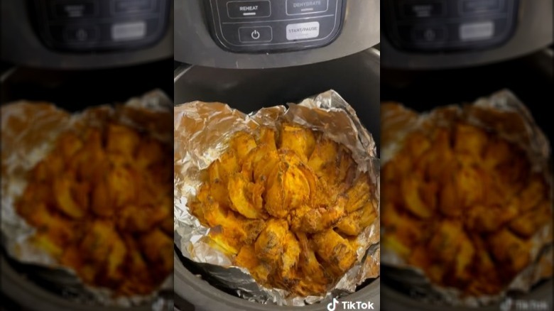 air fried Bloomin' Onion on TikTok