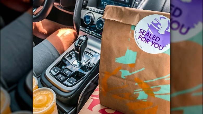 Takeout Taco Bell bag