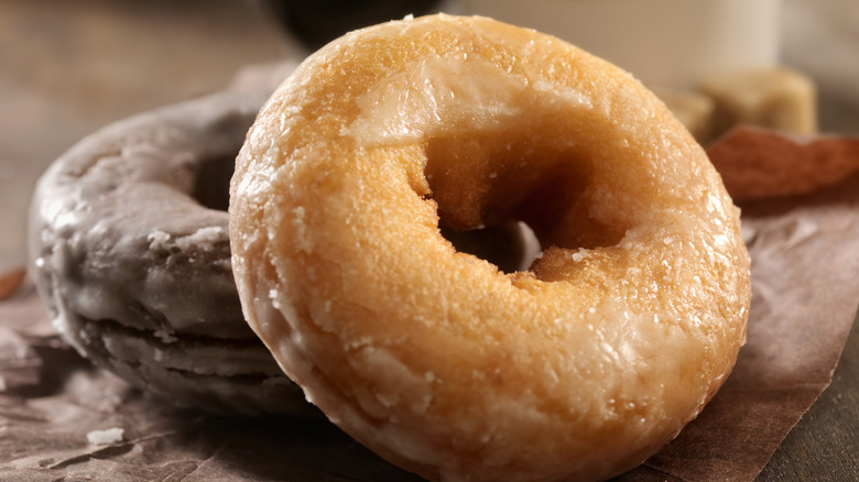 chocolate and glazed donuts