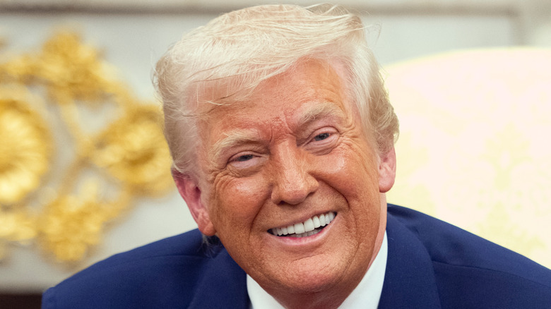 President Donald Trump smiling