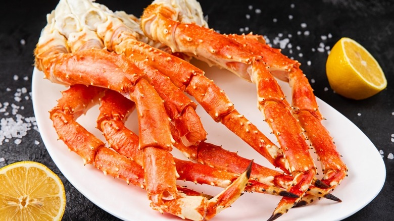 plate of crab legs