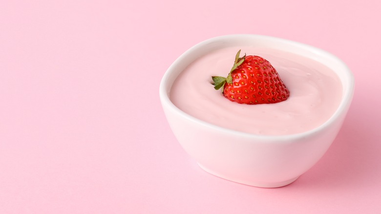 Bowl of yogurt