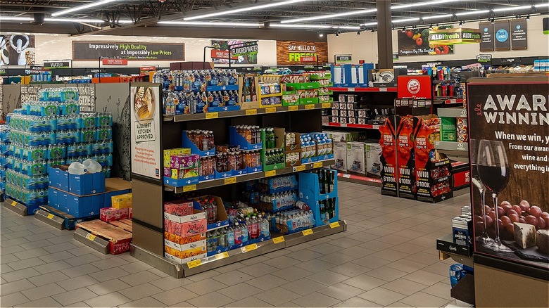 Aldi store interior