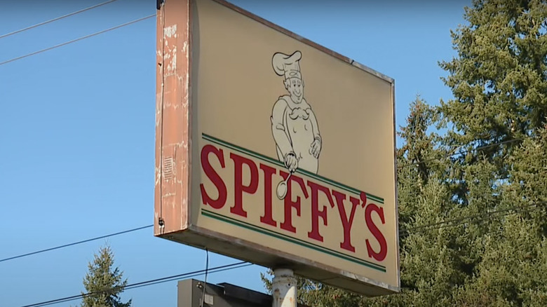 Spiffy's roadside sign