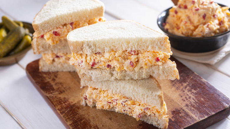 Pimento cheese sandwiches