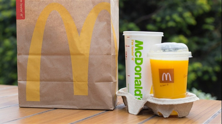 McDonald's breakfast takeout