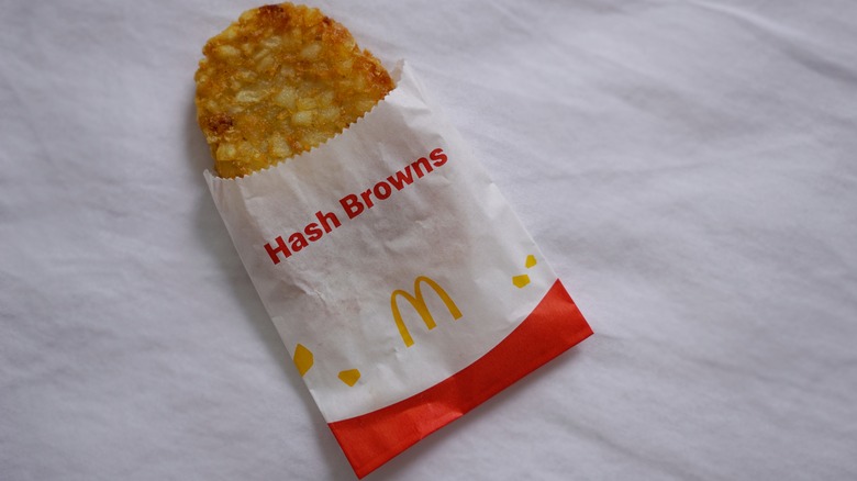 A hash brown from McDonald's.