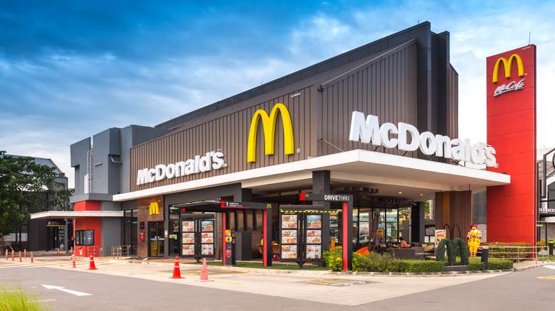 McDonald's cheeseburger, fries, and drink