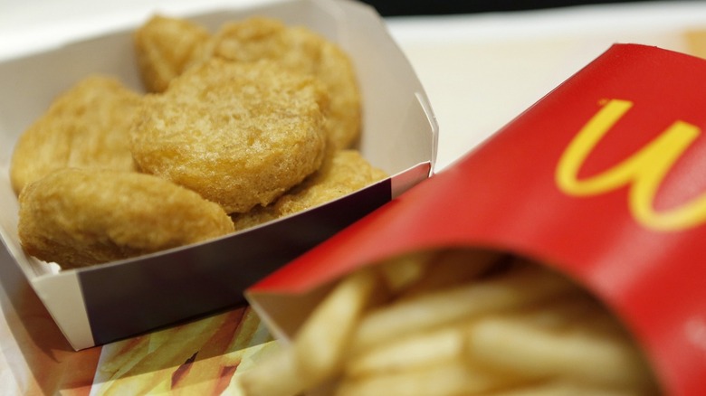 McDonald's chicken nuggets and fries