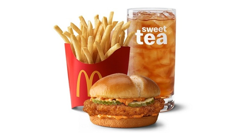 McDonalds Spicy Chicken Sandwich Combo Meal
