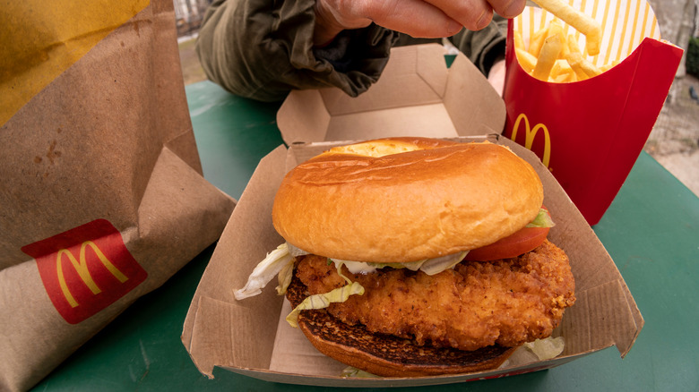 McDonalds Crispy Chicken Sandwich