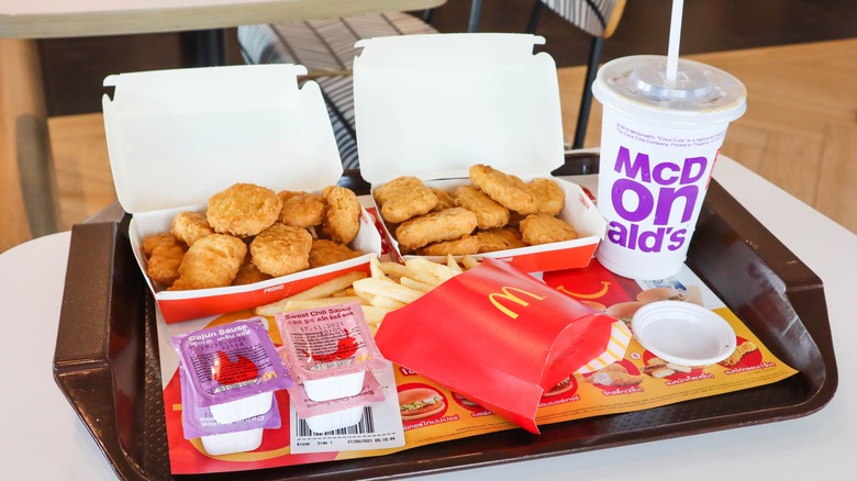 McDonalds chicken nuggets with fries