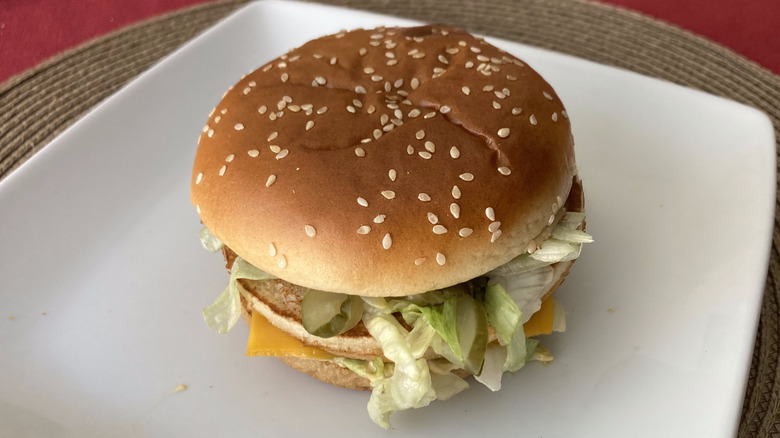 McDonald's Big Mac on tray