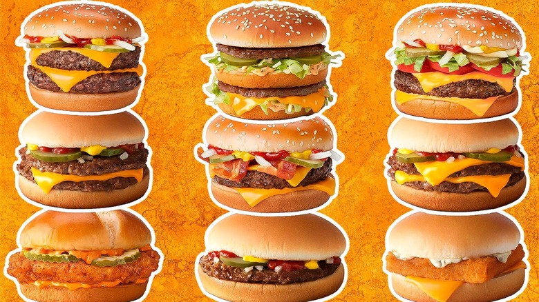 McDonald's burger montage