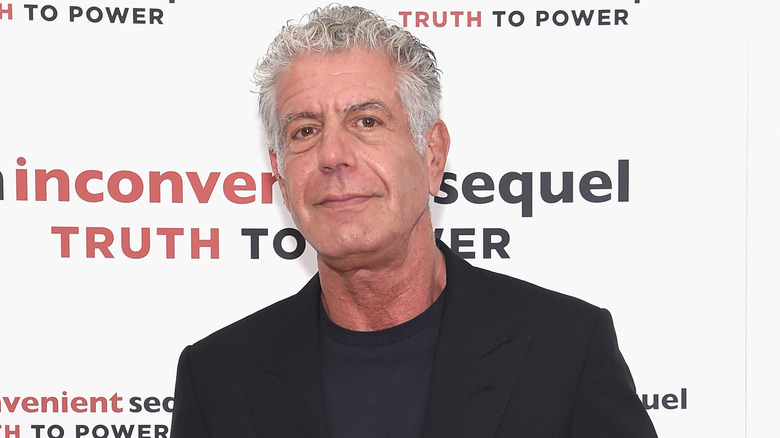 Anthony Bourdain at a premier
