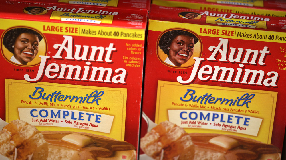 Original packaging: Aunt Jemima complete pancake mix