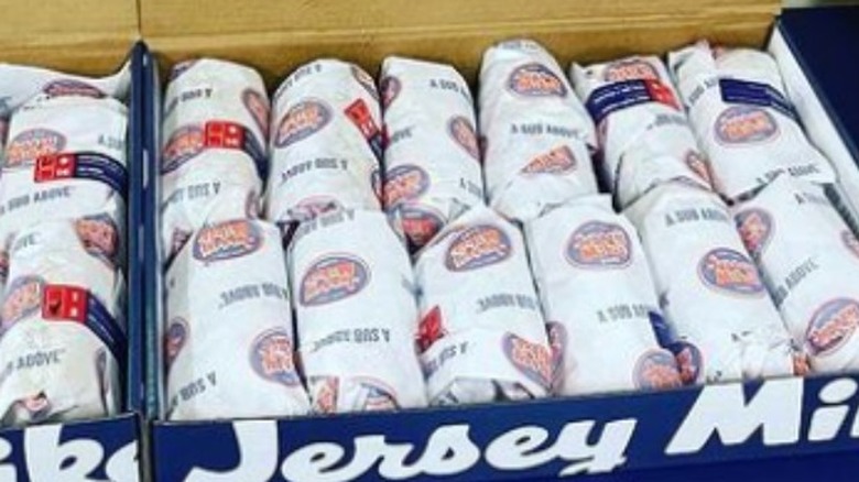 Jersey Mike's box of subs