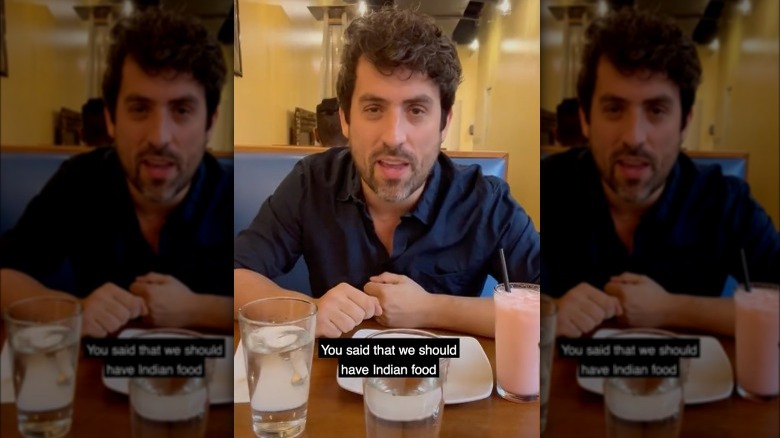 A screen shot of Ed Weeks on his TikTok series WeeksEats