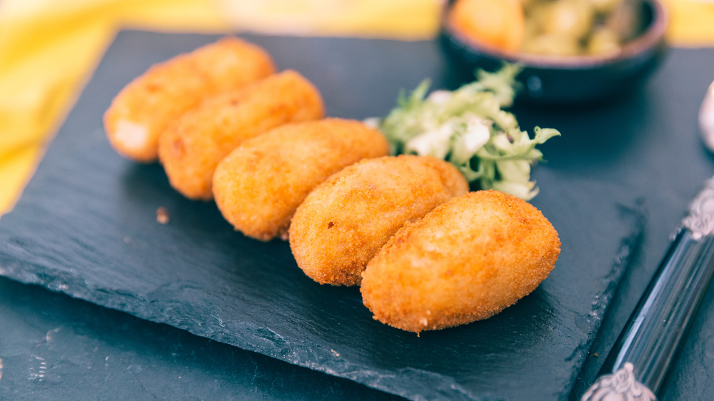 A platter of croquettes
