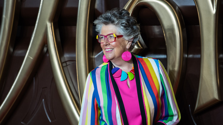 Prue Leith smiling for a photo at an event
