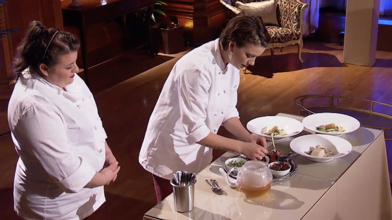 Monterey plating on a table