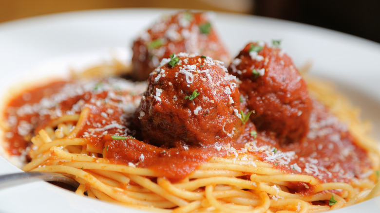 spaghetti and meatballs