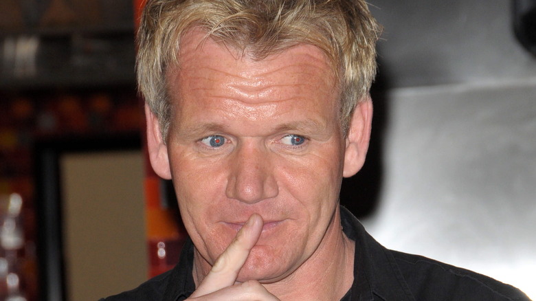 Gordon Ramsay smirking face