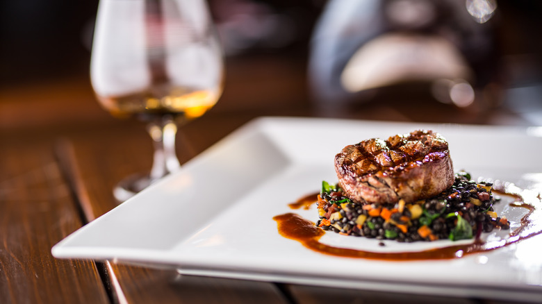 Steak on a plate