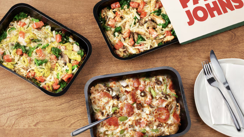 Three Papa Johns Papa Bowls