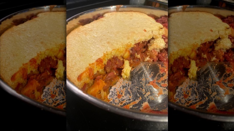 half-eaten gratin of the three sisters