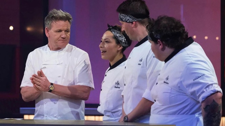 Gordon Ramsay with Hell's Kitchen Season 21 finalists