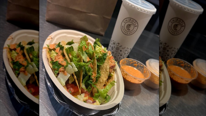 taco platter from Chipotle