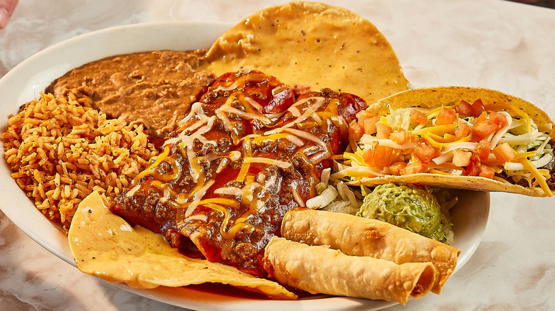 tacos and sides from Chuys