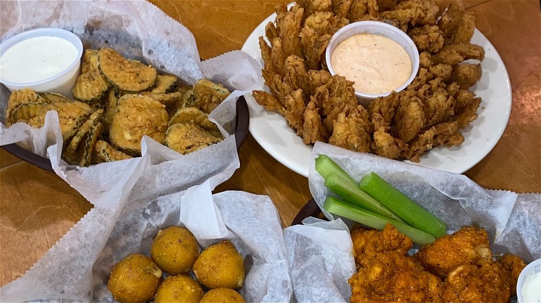 Texas Roadhouse appetizer spread