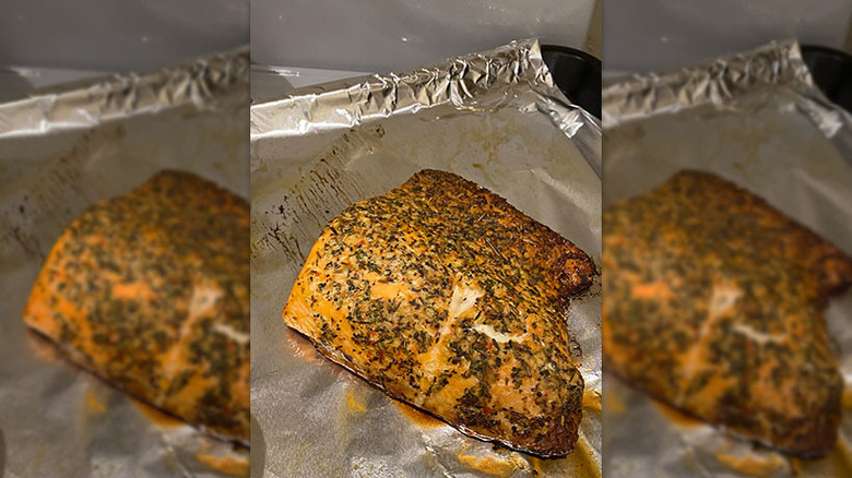 Mediterranean Herbed Salmon Filet from Aldi 