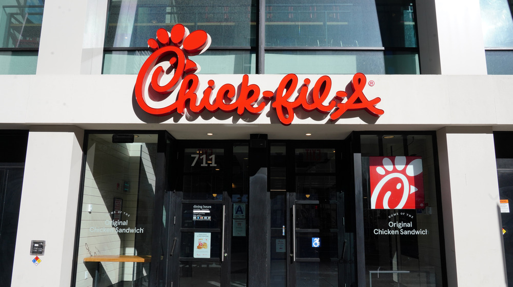 The exterior of a Chick-fil-A