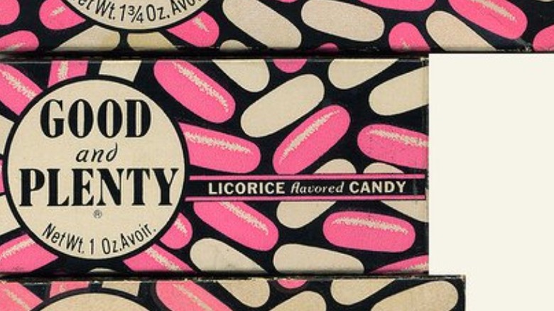 Three boxes of Good & Plenty candies 