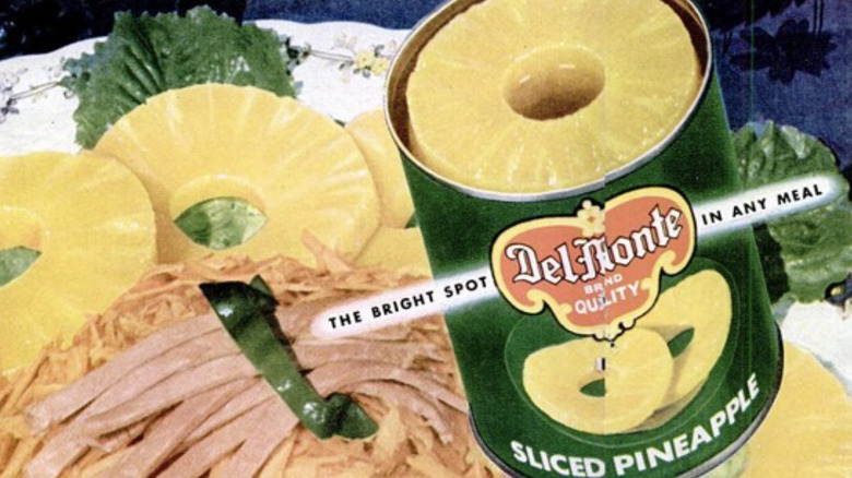 Vintage Del Monte canned pineapple advertisement