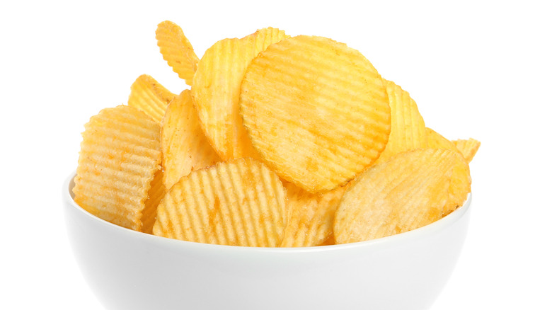 bowl of potato chips