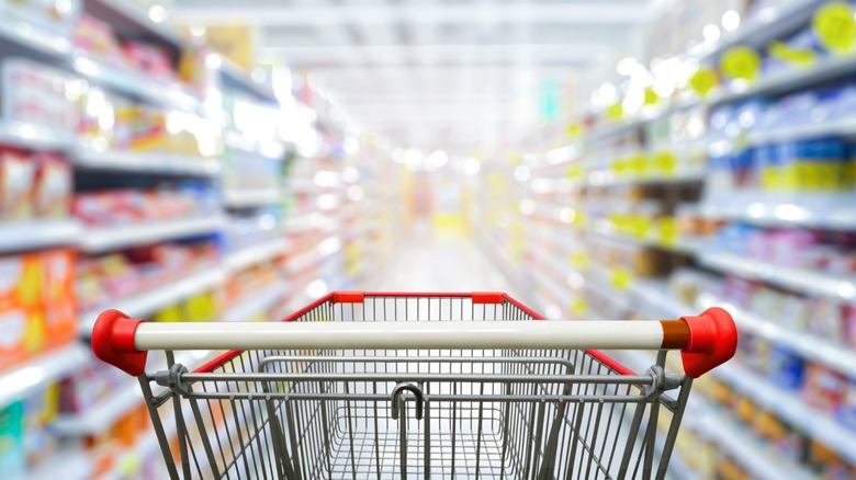 grocery store shopping cart