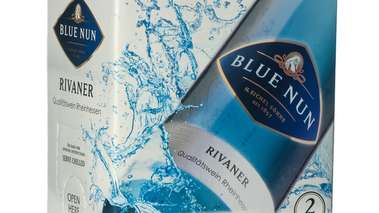 blue nun wine case