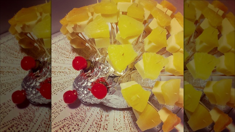 Cheese and Pineapple Hedgehog
